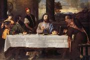 TIZIANO Vecellio Le souper a Emmaus oil painting